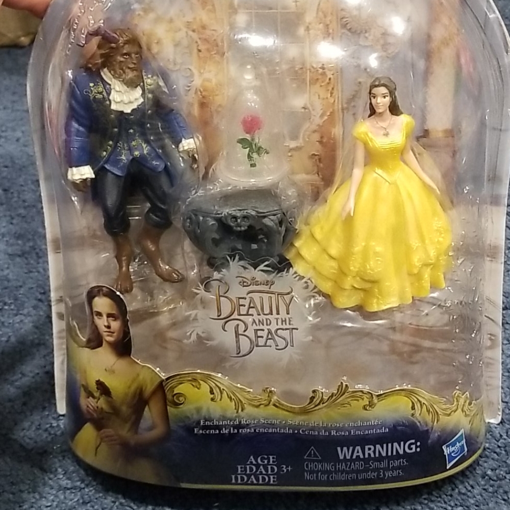 Nwt! Disney beauty & the beast enchanted rose scen